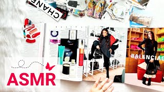 Choosing Fashion Images for Collage, Magazine Flip Through, ASMR Soft Spoken, Paper Sounds screenshot 4