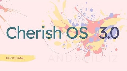 Install Cherish OS v3.0 Android 12 on Poco F1