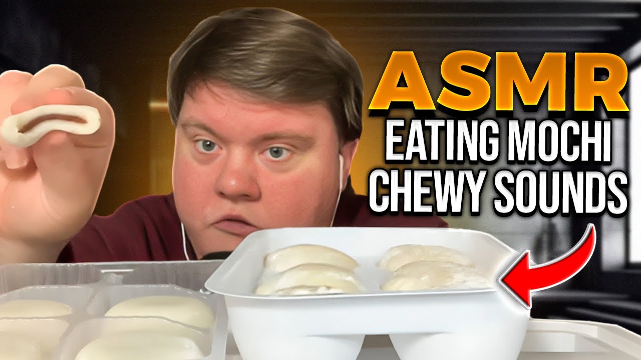 ASMR EATING ICE CREAM MOCHI • CHEWY SOUNDS