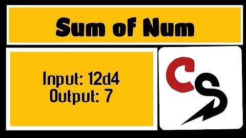 Sum of digits in a string java | Coding Sprint