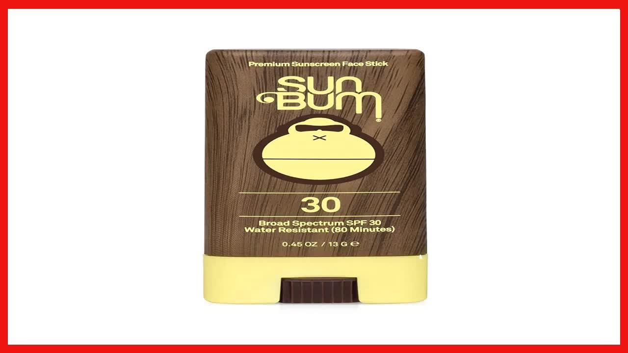 Sun Bum Original Sunscreen Face Stick, Broad Spectrum SPF 30,  45 Oz