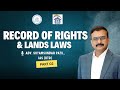 Record of rights and land laws  712 part 2