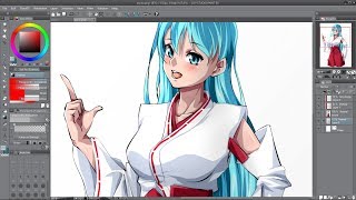 Shrine maiden Miku - Speedpaint #12