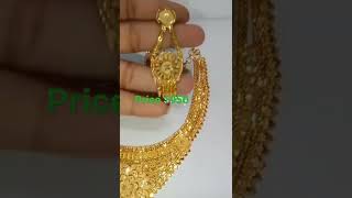 1gm gold plated necklace with earrings price only 1950 WhatsApp number 6295282989