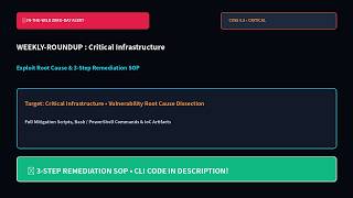 Weekly SecOps Threat Briefing [09/20]: Critical Exploit Breakdown & Monday Playbook
