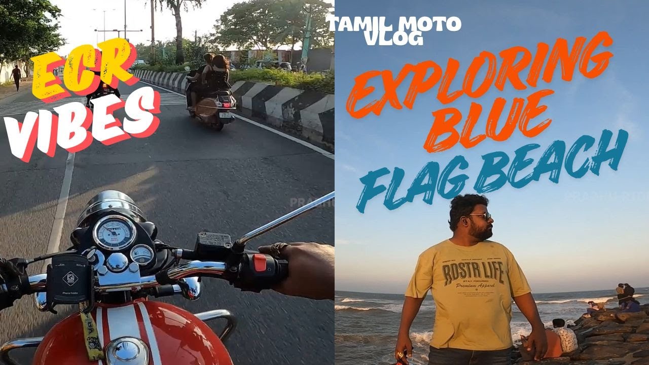 Chennai’s Mini Goa? 🌴 Riding to Chennai’s Cleanest Paradise!🌅 | Tamil MotoVlog 🏍️