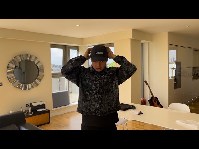 supreme louis vuitton denim camp cap