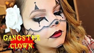 Chrisspy's Gangster Clown Halloween Makeup | My Tutorial!