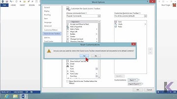 Microsoft Office Word 2013 Tutorial: Adjusting the Quick Access Toolbar | K Alliance