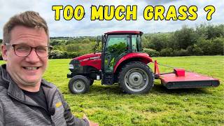 Topping Spring Grass Before Hay! | Case Tractor and Winton Topper in Action