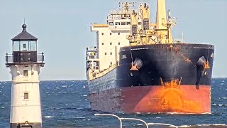 Jamno & Joseph L Block arrived in Duluth 09/04/2022 Triple 1000 Footers Passing Duluth 09 10 2022
