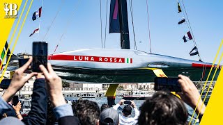 Luna Rossa Prada Pirelli Launch Their AC75 Race Boat in Cagliari | 16th April | America's Cup by Louis Vuitton 37th America's Cup Barcelona 31,681 views 12 days ago 3 minutes, 54 seconds