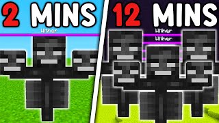 Minecraft But EVERY 60 Seconds a Wither Spawns