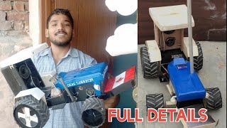 My Hand made tractor full review and details | Time | Money | Material | full details rc tractor.