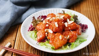 鶏むね肉のオーロラソース和え