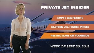 All about "Empty Leg" Private Jet Flights. Restrictions on Planeside Transportation