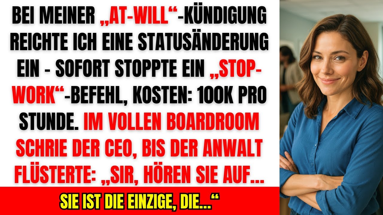 Öffentlich gefeuert – und ich löste eine Krise von 100.000$/Stunde aus, die den CEO stürzte!