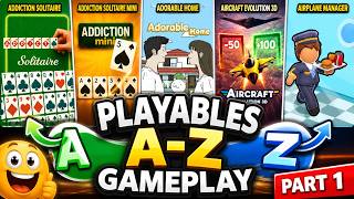 Playables A–Z Gameplay Part 1  Addictive Mini Games Compilation! screenshot 1