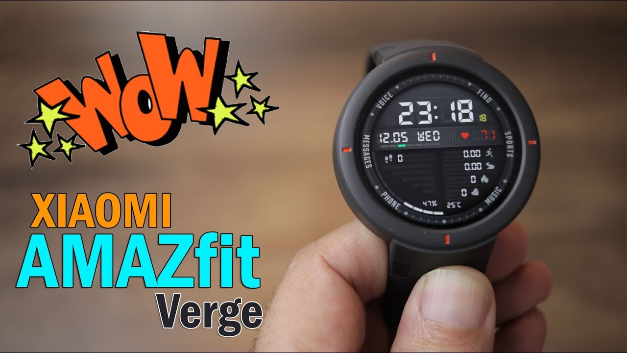 xiaomi amazfit verge grey smartwatch