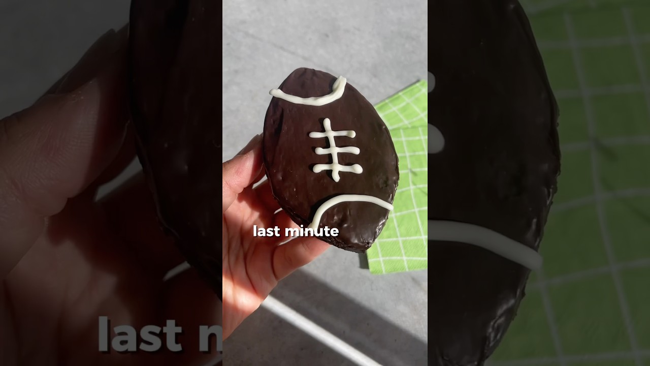 Super Bowl football brownies 