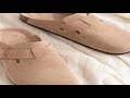 Bebealy Fashion Suede Clogs Slippers Women Clogs Slippers Cork Footbed Women Mules Nonslip Beach San