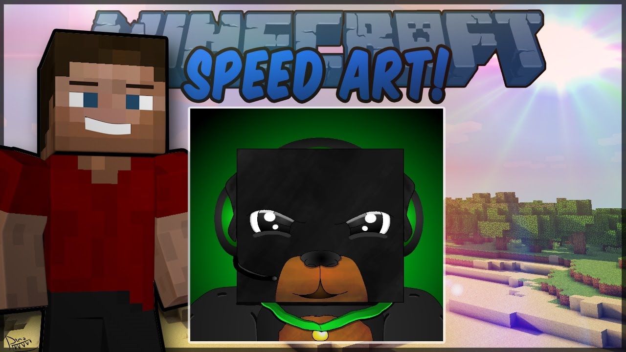 GamingDawg Speed Art - Minecraft Character Art/Drawing