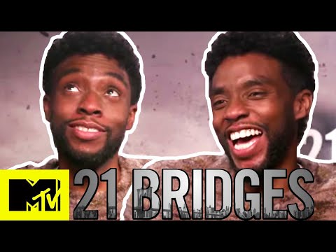 Chadwick Boseman On Sienna Miller Accidentally Shooting Him With a Gun in 21 Bridges | MTV Movies