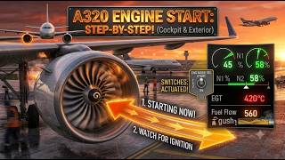 A320 Pre-Type Rating..Starting a Jet Engine!! Before Start Flows explained...