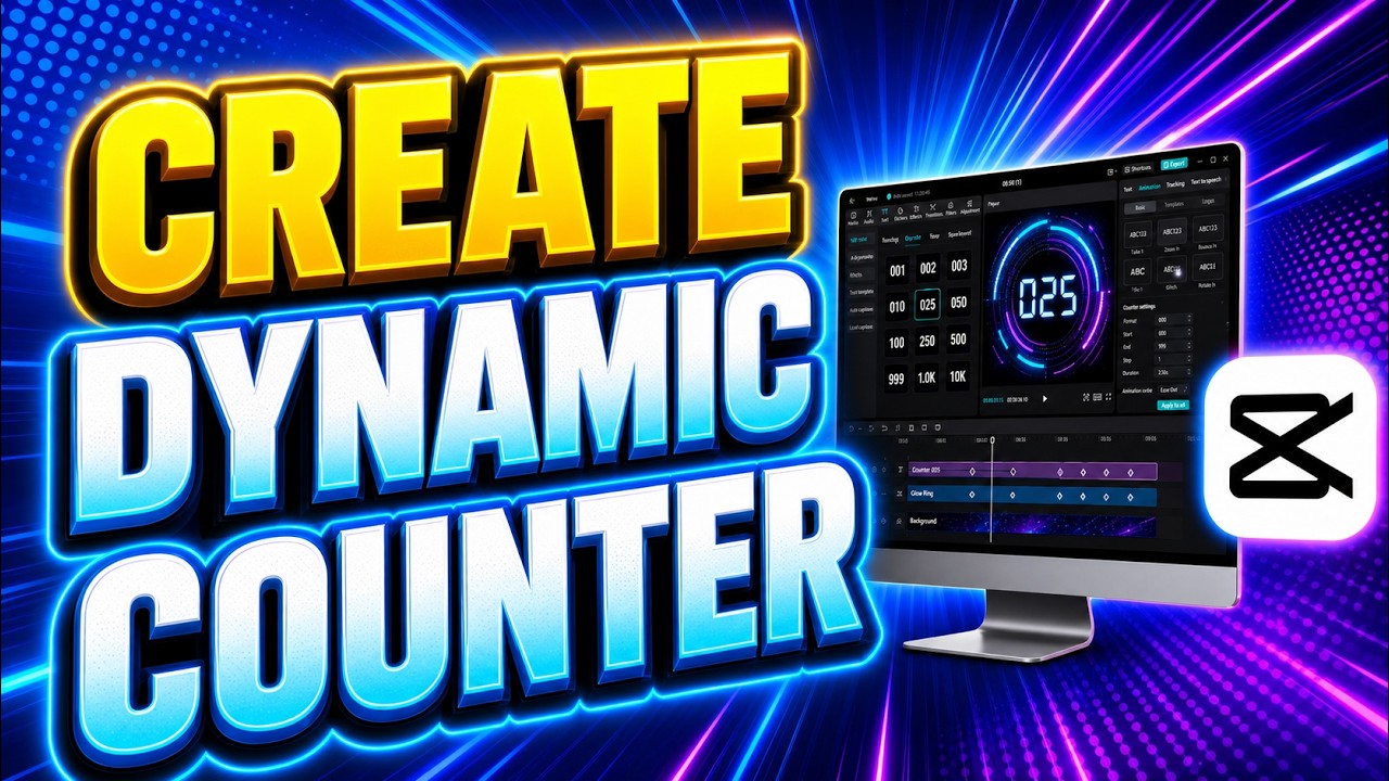 How to Create a Dynamic Counter in CapCut Desktop - YouTube