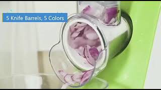 QAWACHH Fully Automatic Vegetable Cutter Machine Food Chopping-Multi-Function Cutting Machine