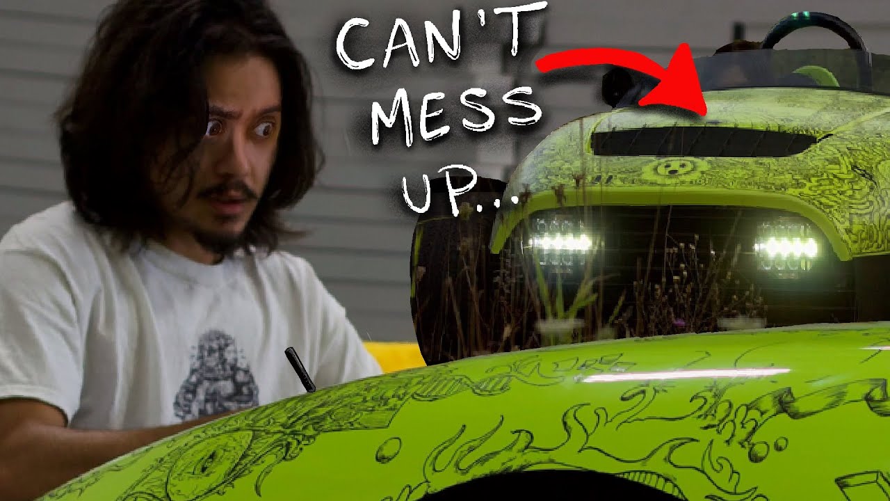 I Drew Surreal Art on a Car for a WEEK - YouTube