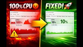 Reduce CPU Usage in 10 Seconds ⚡ Your PC Will Thank You!
