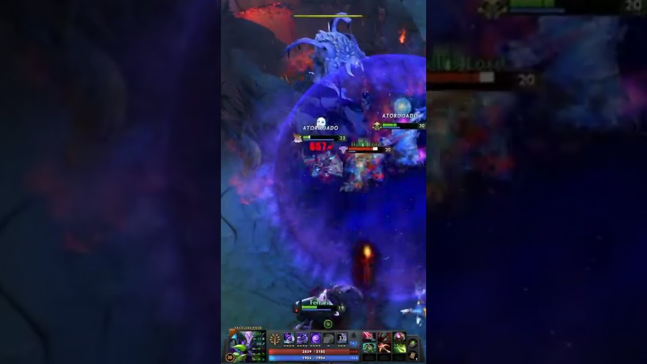 Hell's Lord Playing with Faceless Void Makes Triple Kill Again  - Dota 2 