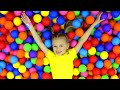 Yaroslava's getting to the children's entertainment area | Little Vlogger | Video for kids