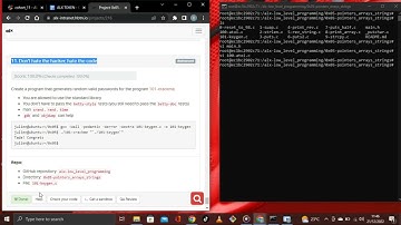 0x05 . C - Pointers, arrays and strings Advanced Tasks