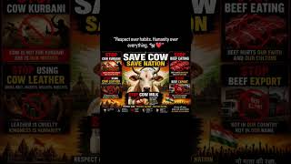 Respect all religions #SaveCow#RespectCulture#HumanityFirst#BeKindToAnimals#IndianValues #viral #yt