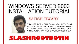 windows server 2003 installation tutorial