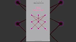⭐ Amazing Star Pattern Lock Design | Star Shape Pattern Lock Tutorial #star #lockpattern #yt #puzzle