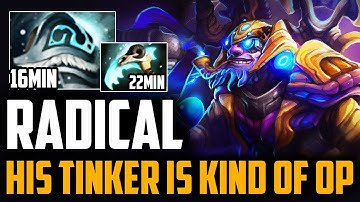 Radical - His Tinker Is Kind Of Op Even Counter Pick Is Usless Patch 7.17 Dota 2