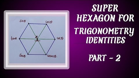 SUPER HEXAGON TRIGONOMETRIC IDENTITIES//SQUARE LAW FORMULAS//PART-2//IN TAMIL