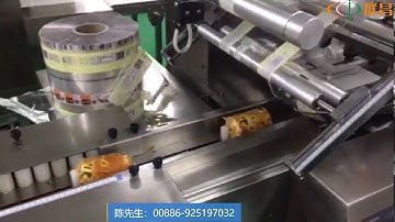 肉松面包枕式包裝機 包裝機Pork Floss Bread Pillow Packaging Machine Packaging Machine