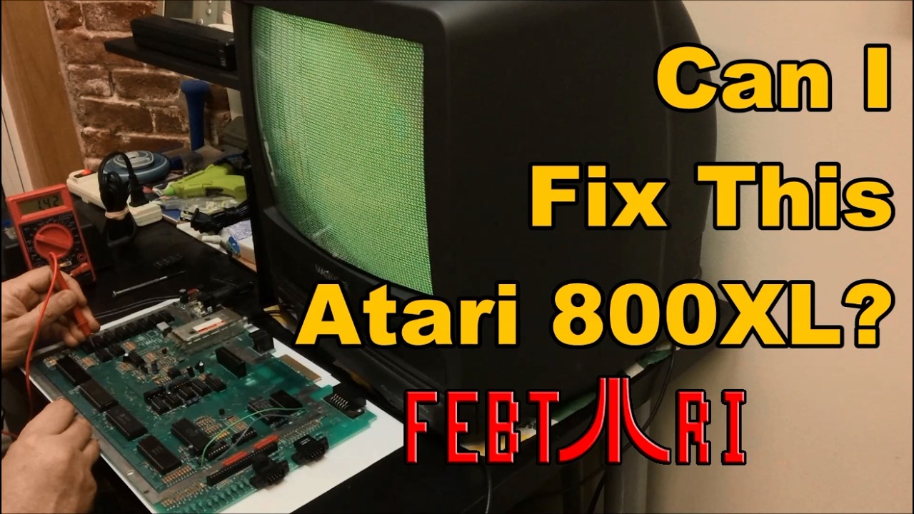Debugging a Broken Atari 800XL, Can I Fix It? - #FebTari