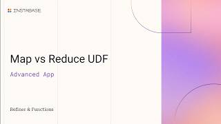 Map UDF vs Reduce UDF