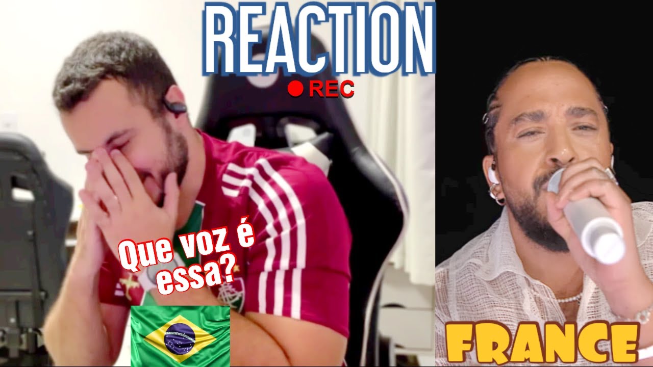 REACTION Slimane - Mon Amour (LIVE) | France 🇫🇷 | Second Semi-Final | Eurovision 2024 | 🇧🇷#17