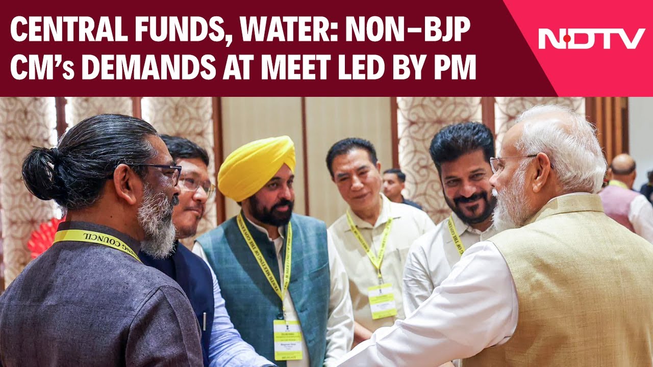 Niti Aayog | Central Funds, Water: Non-BJP Chief Ministers' Demands At Meet Led By PM