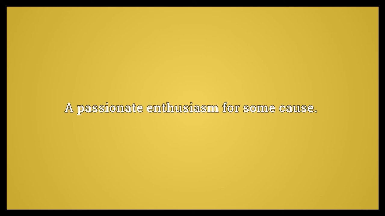 Fervor Meaning YouTube