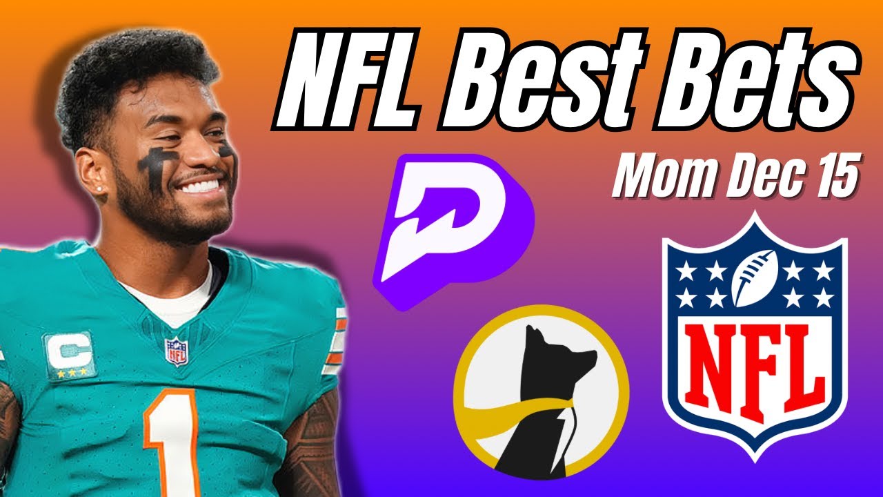 DOLPHINS VS STEELERS BEST BETS!! NFL TODAY MONDAY DECEMBER 15 BEST PLAYER PROPS | 12/15/25