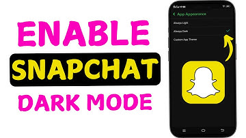 How to Enable Dark Mode on Snapchat | #SnapchatDarkMode #EnableDarkMode #DarkModeOnSnapchat