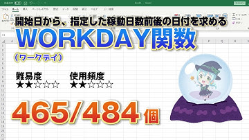 Excelで日付の計算！指定した日から稼働日の数日後の日付を求めるWORKDAY（ワークデイ）関数