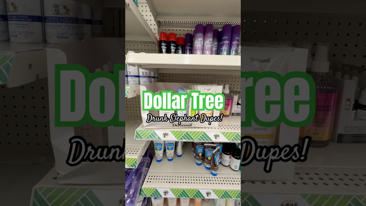 Drunk Elephant DUPE collection at La Dollar Tree‼️👀 